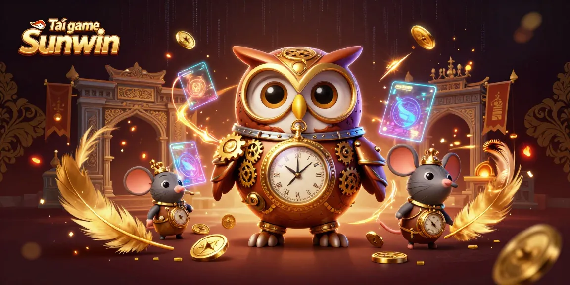 Engage with Tải game Sunwin's thrilling casino adventures in this vibrant 3D art scene.